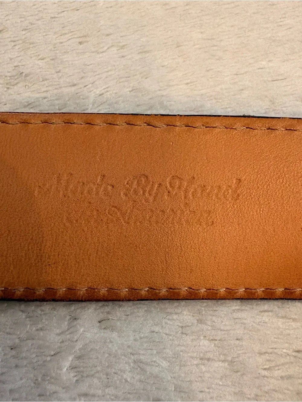 Martin Dingman Brown Lizard Skin Leather Belt Blackened Silver Buckle Sz 40